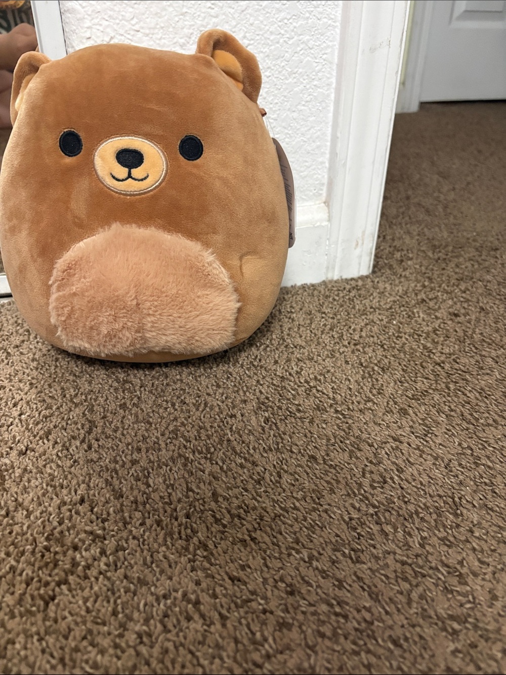 Squishmallows Brown Bear Plush - Light Brown Patch